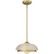 Crawford 1 Light 11.75 inch Brushed Champagne Bronze Mini Pendant Ceiling Light